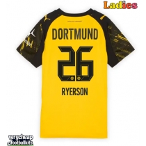 Borussia Dortmund Julian Ryerson #26 Replica Home Shirt Ladies 2025-26 Short Sleeve